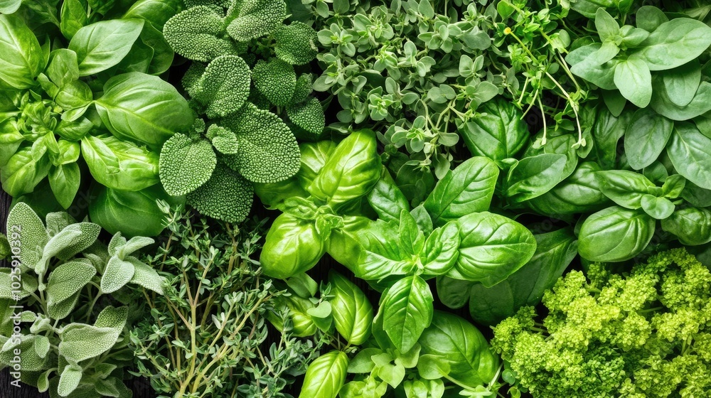 Fresh Green Herbs For Culinary Use and Decoration Fresh Green Herbs For Culinary Use and Decoration