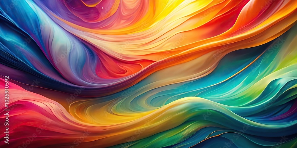 Obraz premium Colorful abstract painting with a smooth and silky texture