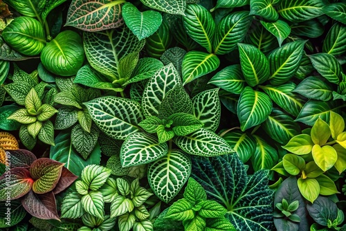 Wallpaper Mural Aerial View of Lush Garden Plant Leaves for Botanical Enthusiasts Torontodigital.ca