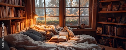 Cozy Rustic Reading Nook wi...