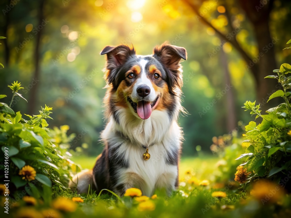 Australian Cattle Shepherd Mix - Playful and Energetic Dog in Natural Setting for Product Photography