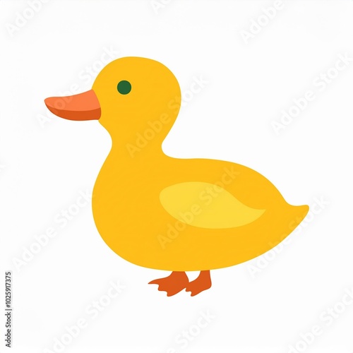 illustration of duck isolated on white