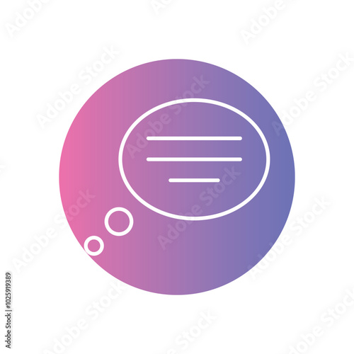 Conversation vector icons stock illustration