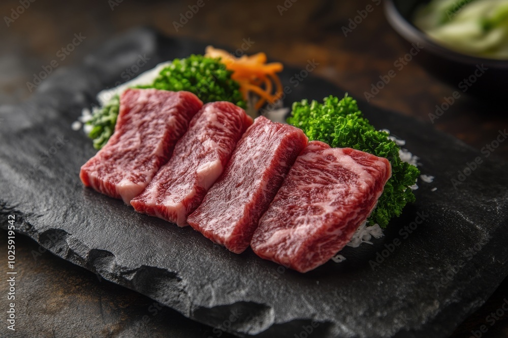 Delicious cuts of japanese wagyu beef Delicious cuts of japanese wagyu beef