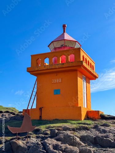 Djupivogur Lighthouse, Iceland photo