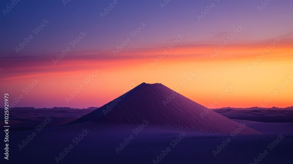 A serene sunset over a sand dune, highlighting nature's beauty and tranquility. A serene sunset over a sand dune, highlighting nature's beauty and tranquility.