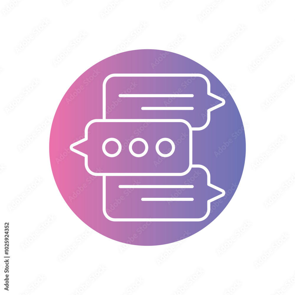 Chat Message vector icons stock illustration Chat Message vector icons stock illustration