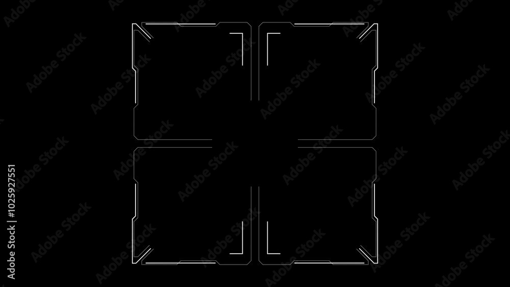 Futuristic digital HUD cyber frame technology for video overlay templates. Futuristic digital HUD cyber frame technology for video overlay templates.