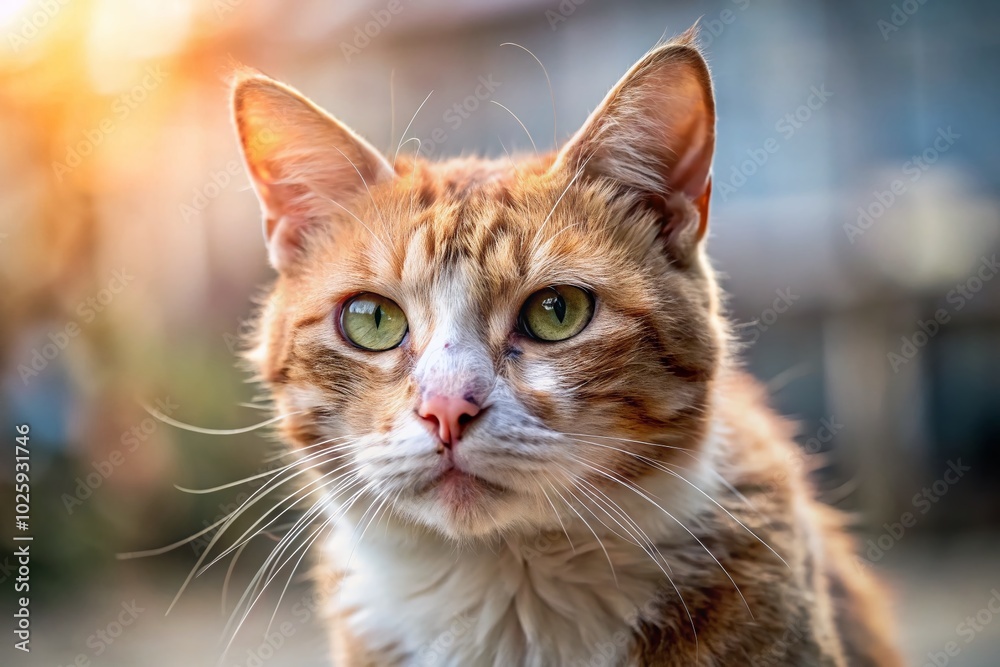 Fototapeta premium Cat Skin Problems: Common Conditions and Treatments for Healthy Fur