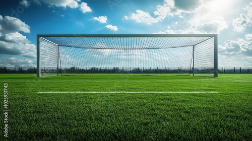 Soccer Goal on a Sunny Day