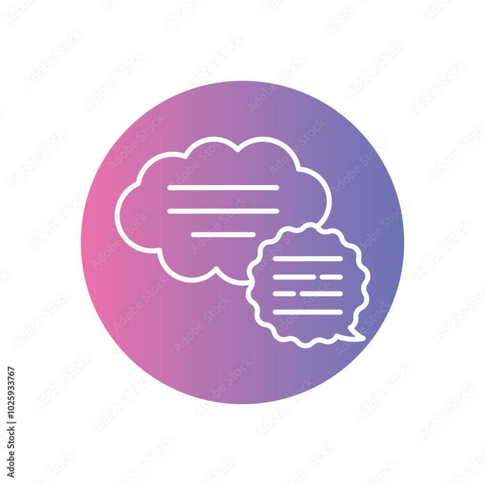 Speech Bubble vector icons stock illustration Speech Bubble vector icons stock illustration