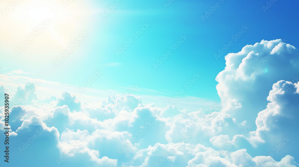 Blue Sky and White Clouds in Sky with blank Background. Panoramic View with Azure Sky Cloudless. Clean and Clear Sky with wide-Angle in High-Resolution. High-Definition Nature Scene Sky Banner Blue Sky and White Clouds in Sky with blank Background. Panoramic View with Azure Sky Cloudless. Clean and Clear Sky with wide-Angle in High-Resolution. High-Definition Nature Scene Sky Banner