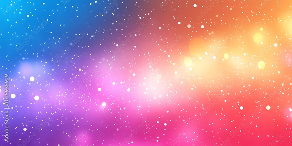 Fototapeta premium Abstract colorful gradient with stars and light effects.