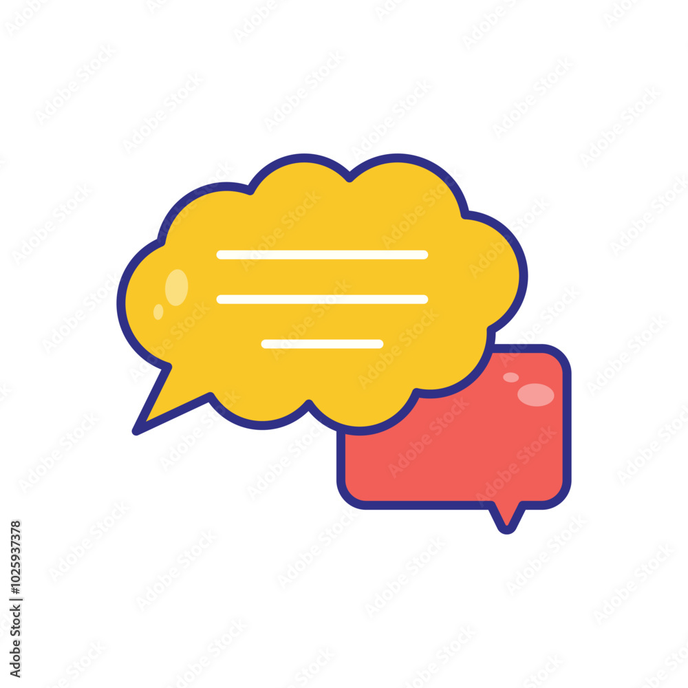 Speech Bubble vector icons stock illustration Speech Bubble vector icons stock illustration
