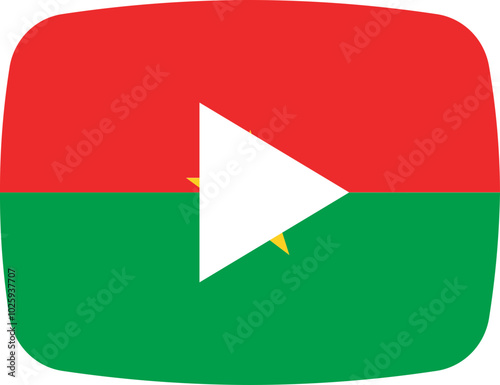 BURKINA FASO Flag on video player icon Free Download BURKINA FASO Flag on video player icon - GFXLoad