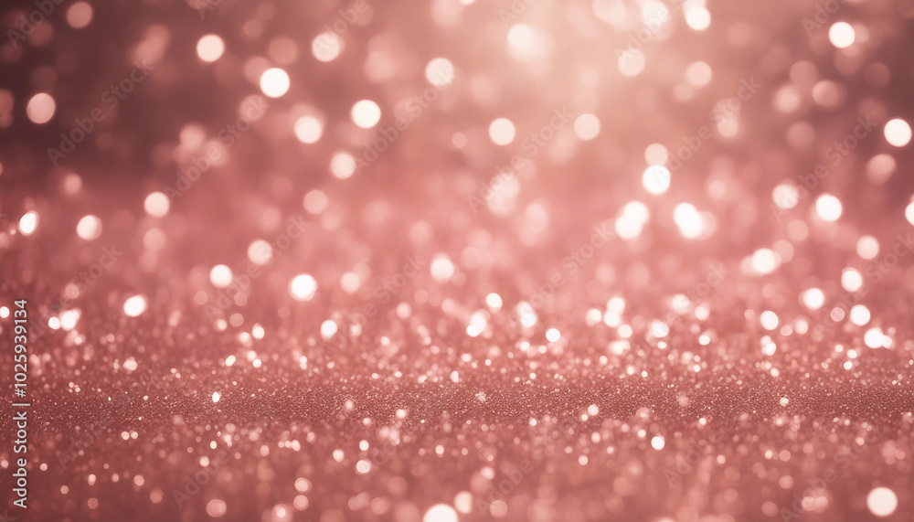Rose gold glitter bokeh texture background with bright pink champagne sparkle. Rose gold glitter bokeh texture background with bright pink champagne sparkle.