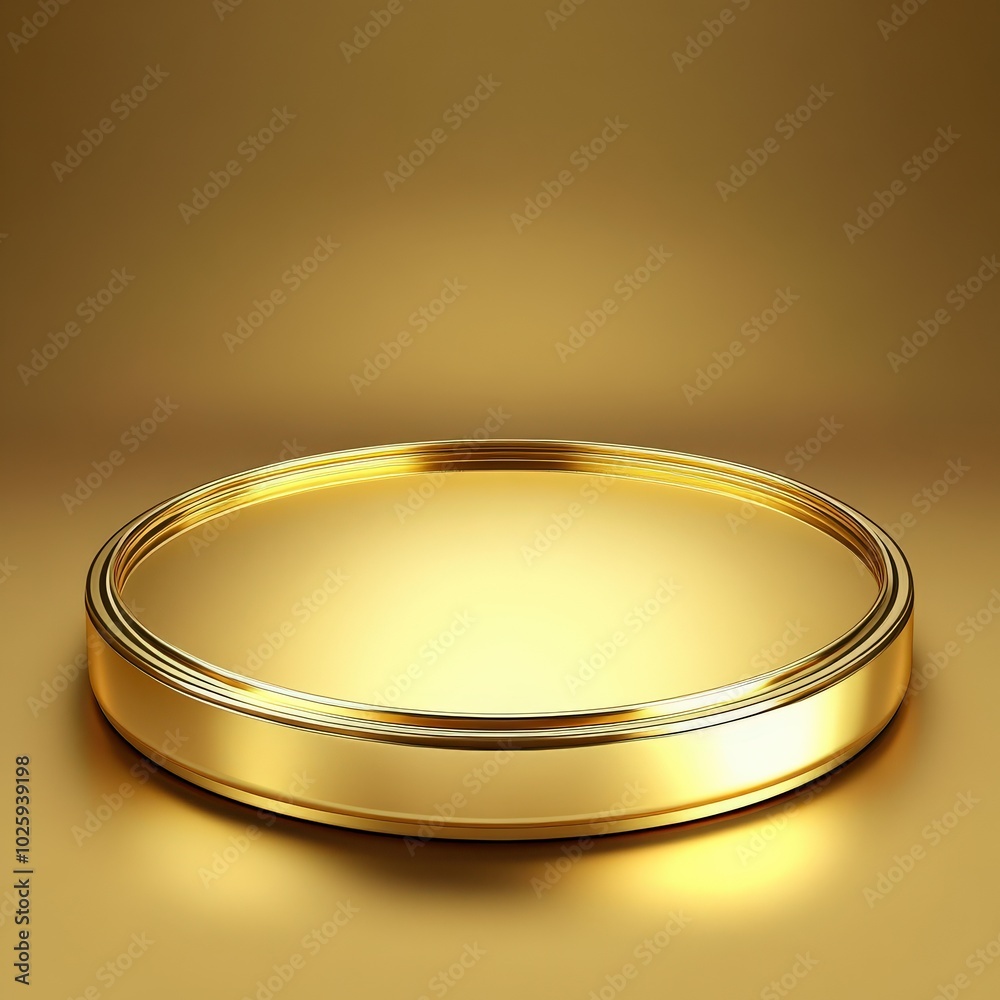 Gold Fill Icon on Glossy Golden Podium. Symbol for Tabletop View Gold Fill Icon on Glossy Golden Podium. Symbol for Tabletop View