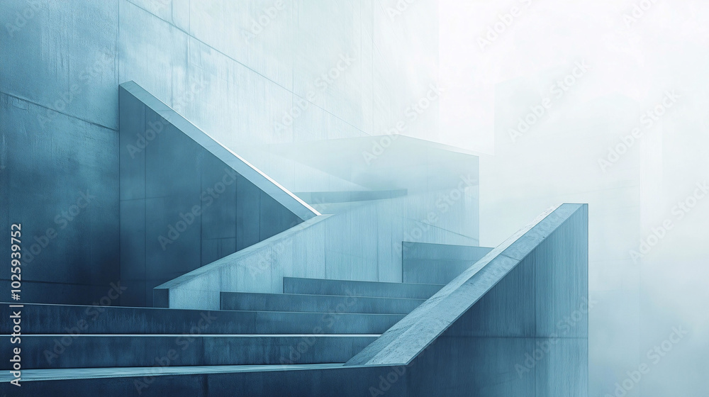 Obraz premium Visually Stunning Desktop Wallpaper Capturing the Essence of Minimalistic Architecture with Simple Shapes, Lines, and Colors to convey the beauty of minimalism.
