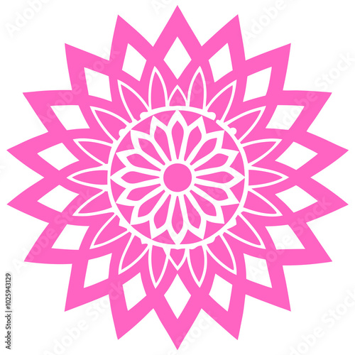 mandala art vector illustration line art