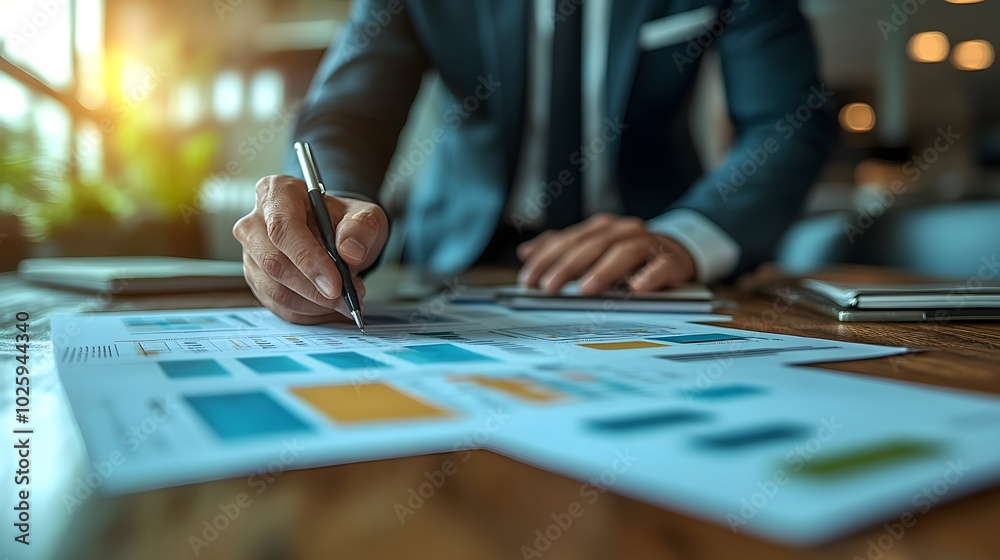 Business team preparing key performance indicators for successful 2025 project execution Business team preparing key performance indicators for successful 2025 project execution