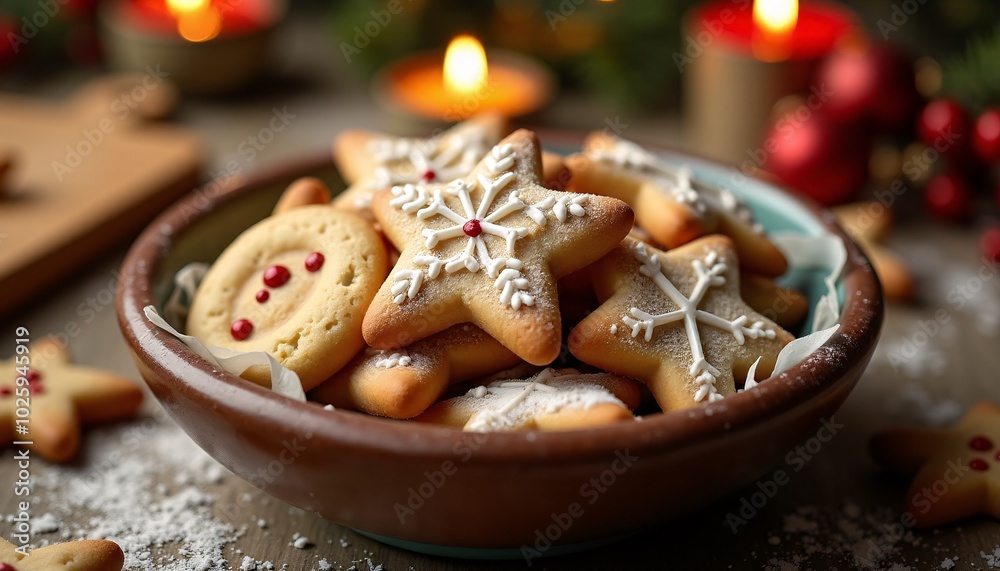 Christmas Cookie Magic: A Bowl of Treats, Baked with Love and Festive Flair Christmas Cookie Magic: A Bowl of Treats, Baked with Love and Festive Flair