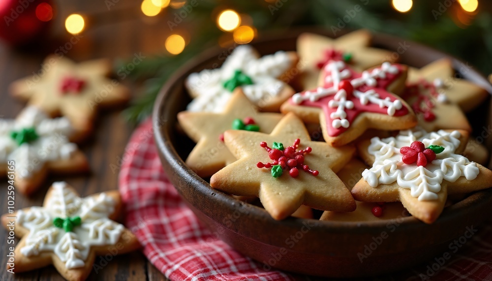 Christmas Cookie Magic: A Bowl of Treats, Baked with Love and Festive Flair Christmas Cookie Magic: A Bowl of Treats, Baked with Love and Festive Flair