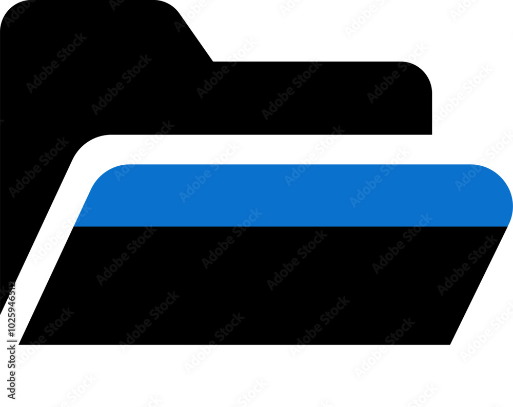 Fototapeta premium Folder Shape Of Estonia Flag