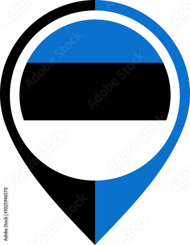 Free Download Map Icon Inside Estonia Flag - GFXLoad