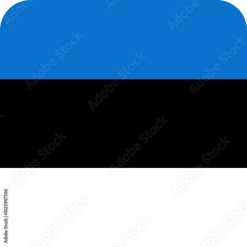 Estonia Flag Square Icon