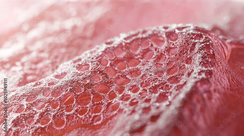 Conceptual image of a close-up of a blister forming on skin, showcasing health and medical awareness