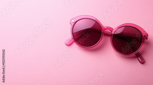 Creative and Stylish Frame Made of Sunglasses Perfect for Summer-Themed Designs and Marketing Campaigns