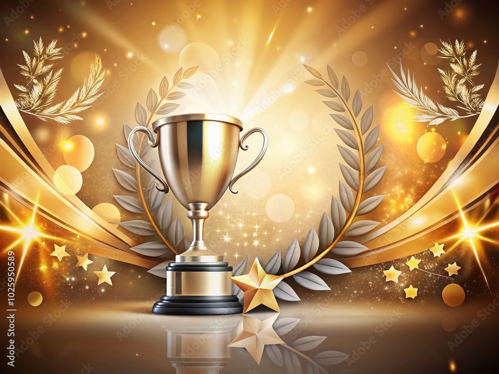Elegant Awards Background with Copy Space for Celebratory Events and Honoring Achievements