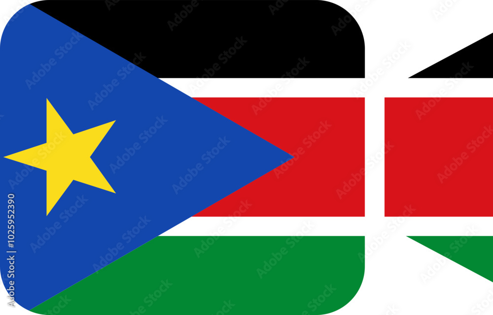 SOUTH SUDAN flag on Video Call SOUTH SUDAN flag on Video Call
