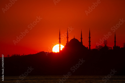 Istanbul skyline view from the most beautiful place