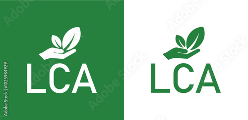 life cycle assessment sign on white background	