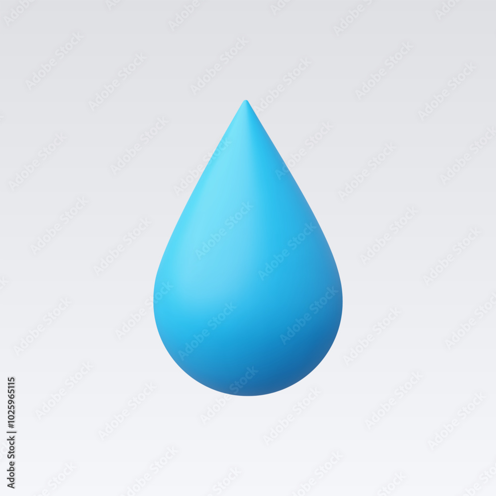3d Realistic drop water vector illustrations 3d Realistic drop water vector illustrations