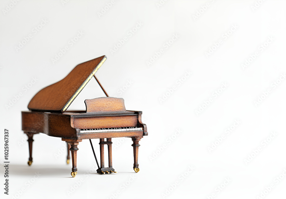 a piano with a white background
a piano with a white background