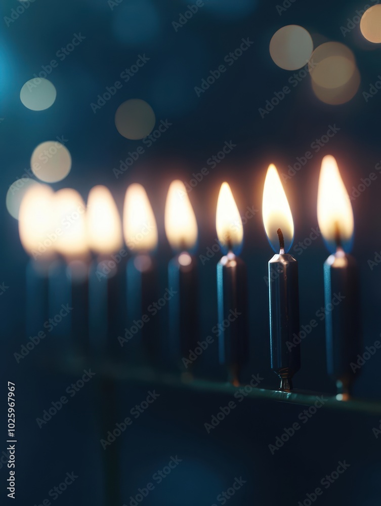 Path of glowing candles with warm light, dark background, creating a serene and peaceful atmosphere. Path of glowing candles with warm light, dark background, creating a serene and peaceful atmosphere.