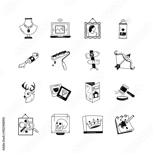 Grab this creatively designed amazing art gallery in trendy style