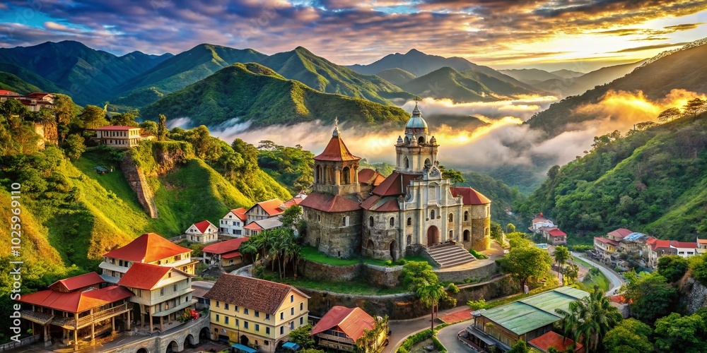 Obraz premium Iconic Landmarks of the Philippines: Architectural Wonders and Cultural Heritage