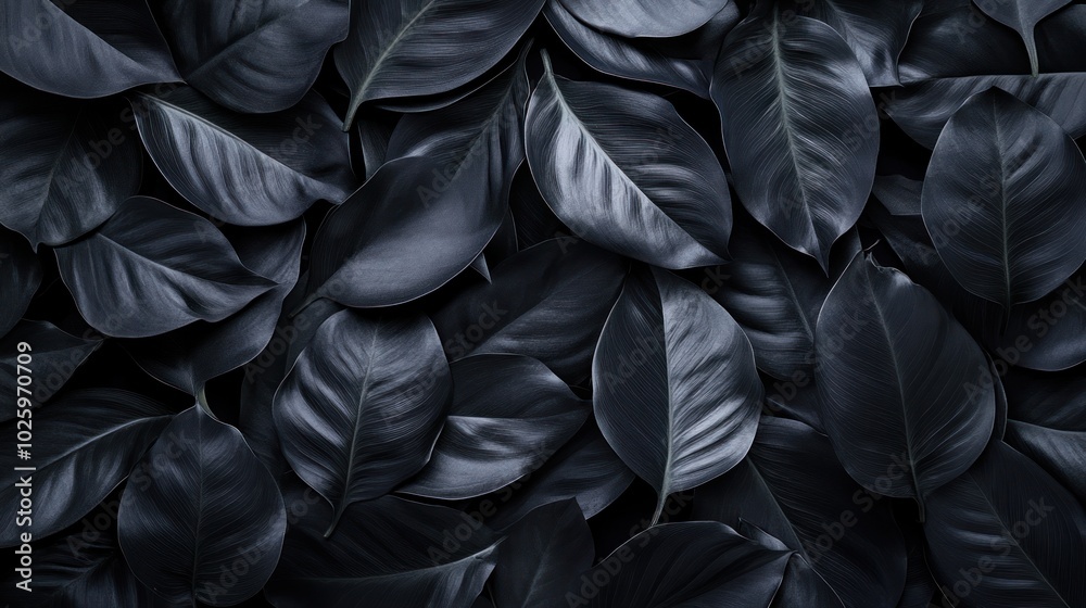 Dark Green Leaves Pattern Dark Green Leaves Pattern