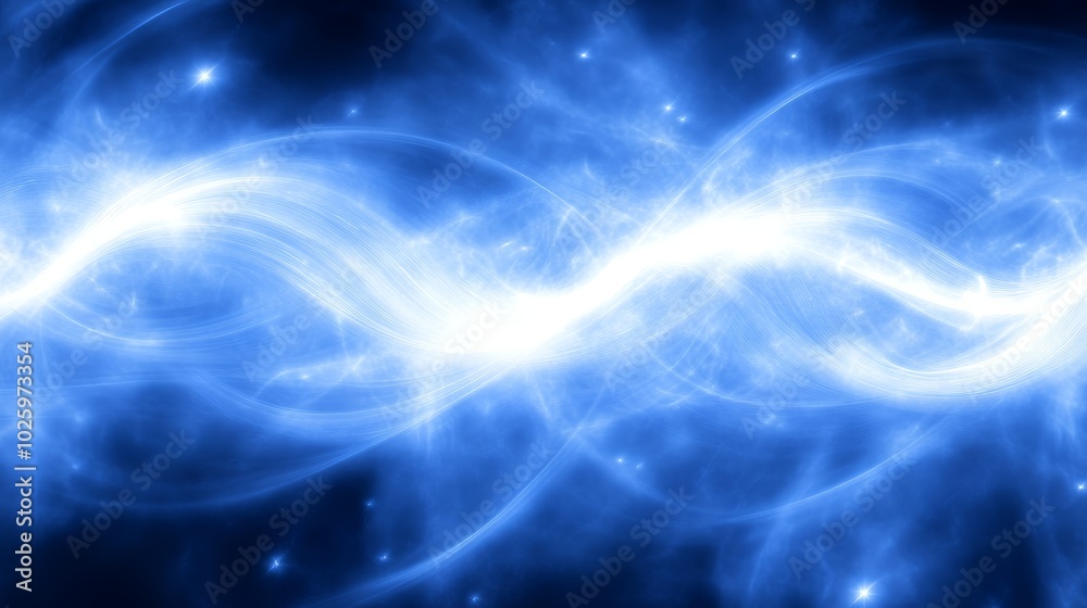 Abstract blue and white energy streaks. Abstract blue and white energy streaks.