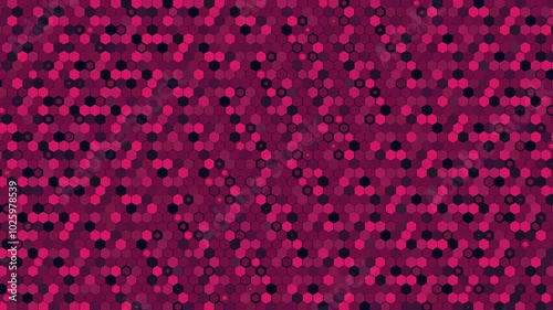 Red To Black Hexagonal Pattern Background Animation Loop