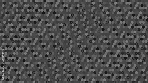 Black And White Hexagonal Pattern Background Animation Loop