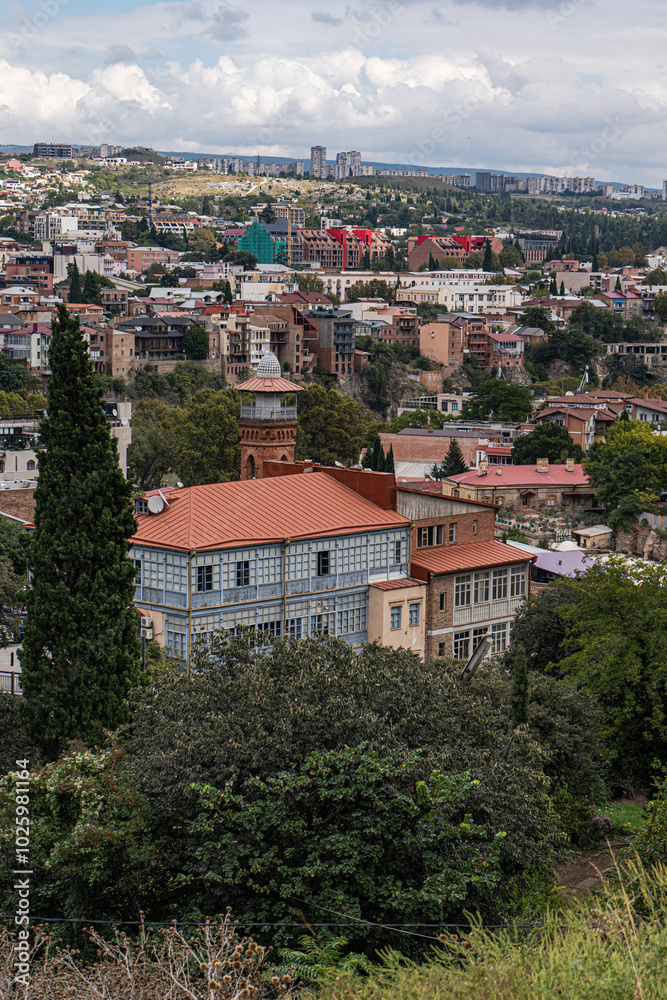Panoramic view of Old Tbilisi architecture and landscape Panoramic view of Old Tbilisi architecture and landscape
