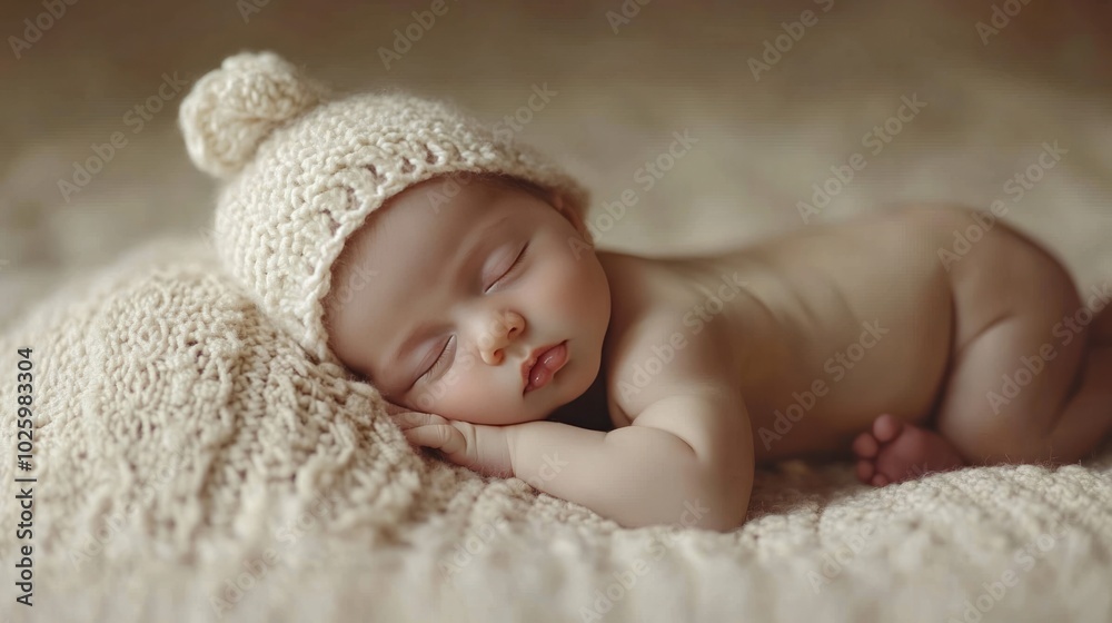 A peaceful baby resting in a cozy home environment, capturing the innocence and beauty of newborn life A peaceful baby resting in a cozy home environment, capturing the innocence and beauty of newborn life