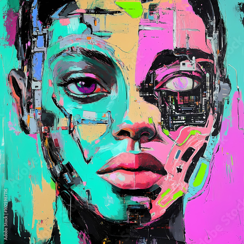 graffiti on the wall portrait