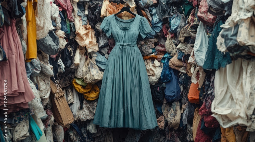 Dress in a Wall of Clothing Dress in a Wall of Clothing
