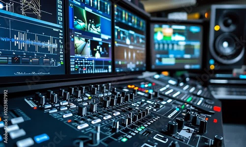 Audio and Video Production Console