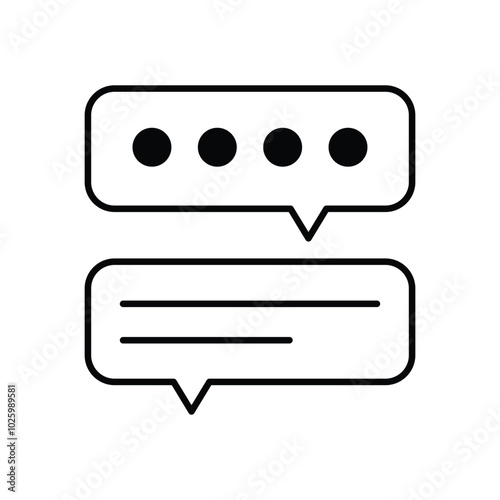 Commuication vector icons stock illustration